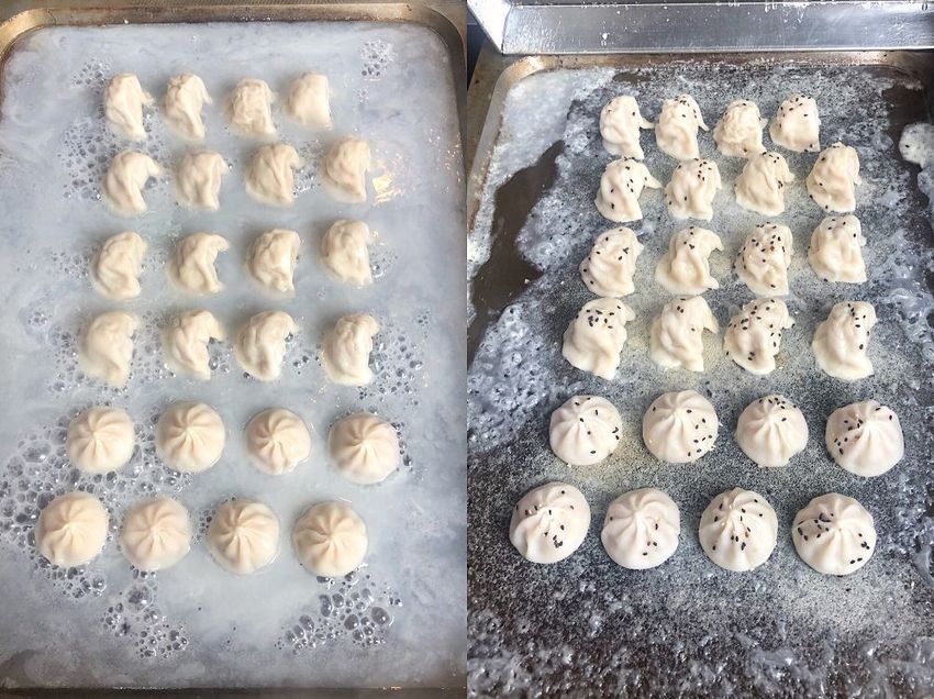 台南學甲美食【邵師傅薄皮生煎湯包】你吃過臭豆腐湯包嗎!? 口味選擇高達17種 平價又美味的傳統小吃 台南美食l慈濟宮美食 | 小白只饗ㄔ美食