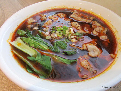 Chinese traditional Spicy noodles shop, Taipei, Taiwan, SJKen, Oct, 2019