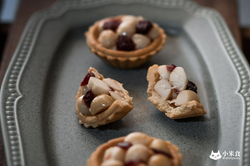 上信饌玉夏威夷豆塔｜花漾春月。不只健康，還豆你開心｜6種口味堅果塔｜台北伴手禮推薦｜健康零食｜母親節禮盒 - 小米食