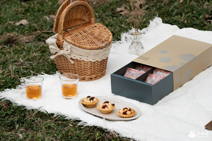 上信饌玉夏威夷豆塔｜花漾春月。不只健康，還豆你開心｜6種口味堅果塔｜台北伴手禮推薦｜健康零食｜母親節禮盒 - 小米食