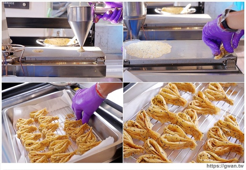 一次只能烤四顆，手工蛋捲每日限量50桶賣完為止！！