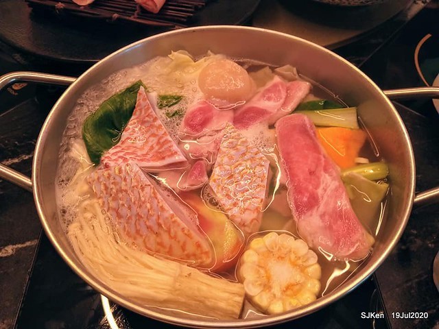 Taiwan seafood hot pot restaurant at Taipei, Taiwan, July 19,2020