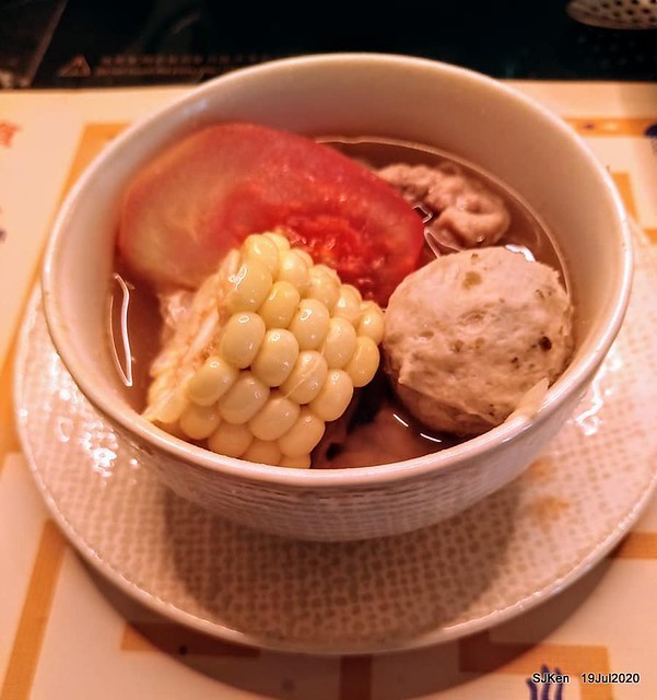 Taiwan seafood hot pot restaurant at Taipei, Taiwan, July 19,2020