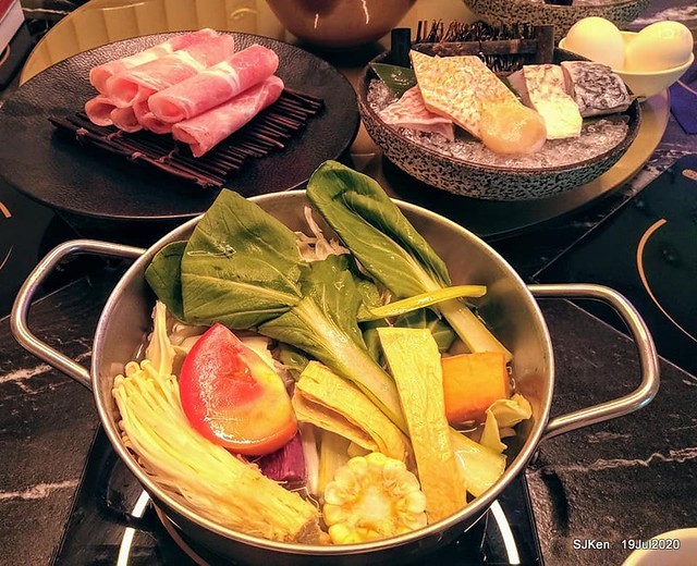 Taiwan seafood hot pot restaurant at Taipei, Taiwan, July 19,2020