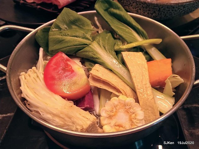 Taiwan seafood hot pot restaurant at Taipei, Taiwan, July 19,2020