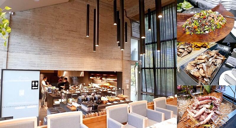 基隆景點美食》雞籠外木山景觀咖啡│看風景喝咖啡；還能一邊餵飽溫泉魚，一把一把的牧草餵食可愛羊咩咩。