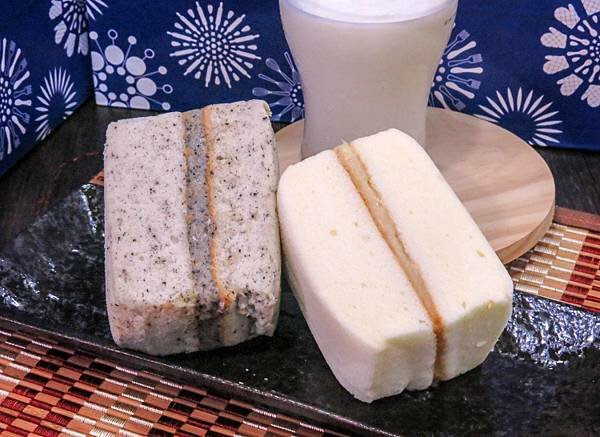 ▲宝泉豆漿蛋糕~芝麻口味、原味