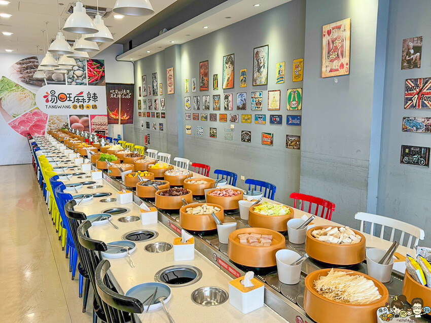 高雄首間 湯旺麻辣回轉火鍋-高雄總店，新奇有趣迴轉鍋物料自取 x 平價火鍋吃到飽 - 跟著尼力吃喝玩樂＆親子生活