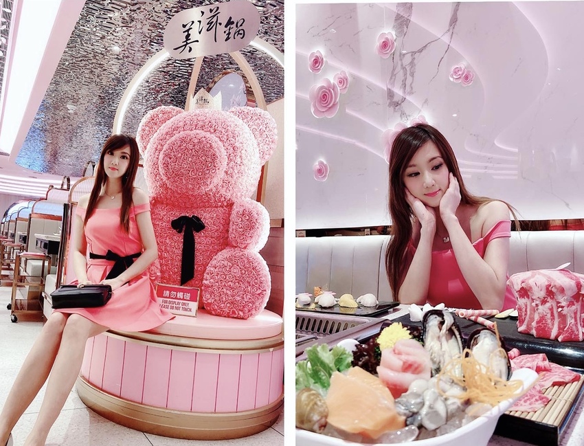 粉紅控看過來!新加坡時尚網美火鍋,粉紅夢幻泡泡爆棚的美滋鍋/網美餐廳/信義區美食/台北火鍋推薦