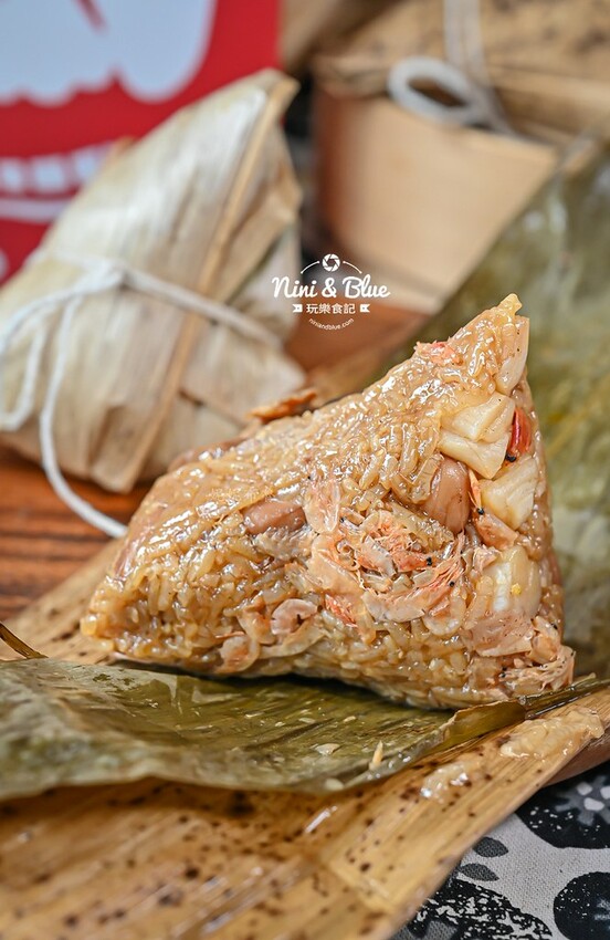 不只魯肉飯厲害,古早味肉粽、櫻花蝦珠貝粽、桂圓紫米相思粽也很厲害!