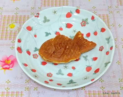 明川家鯛魚燒  Japanese fish-shape cake, Taiyaki booth at food market , Globalball mall department store , Taipei, Taiwan, SJKen, Sep 2, 2019