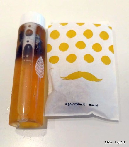 GOLD MENCHI，Japanese fried meat pie＆ bubble tea , food court, Elite department store,  SJKen , Aug 23, 2019, Taipei, Taiwan