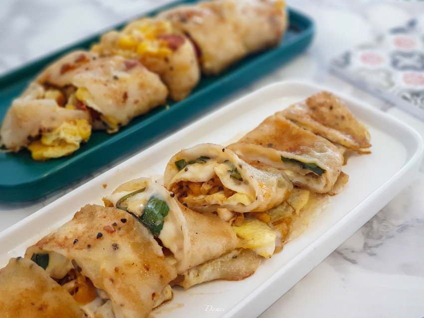 高雄新興｜厚，TEL 手作早餐-文青早餐店，鹹蛋加入傳統蛋餅中