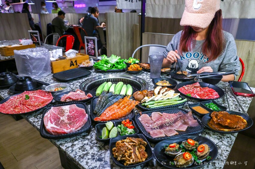 桃園市中壢區【桃園美食】Oh ! Yaki 日式精緻炭火燒肉-中壢店，桃園燒烤吃到飽推薦