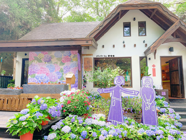 【台中 新社】薰衣草森林，繡球花季開跑，4月中旬到6月底，繡球花搭配旋轉木馬，浪漫至極，晚上還有觀賞螢火蟲行程，一路從早玩到晚！！