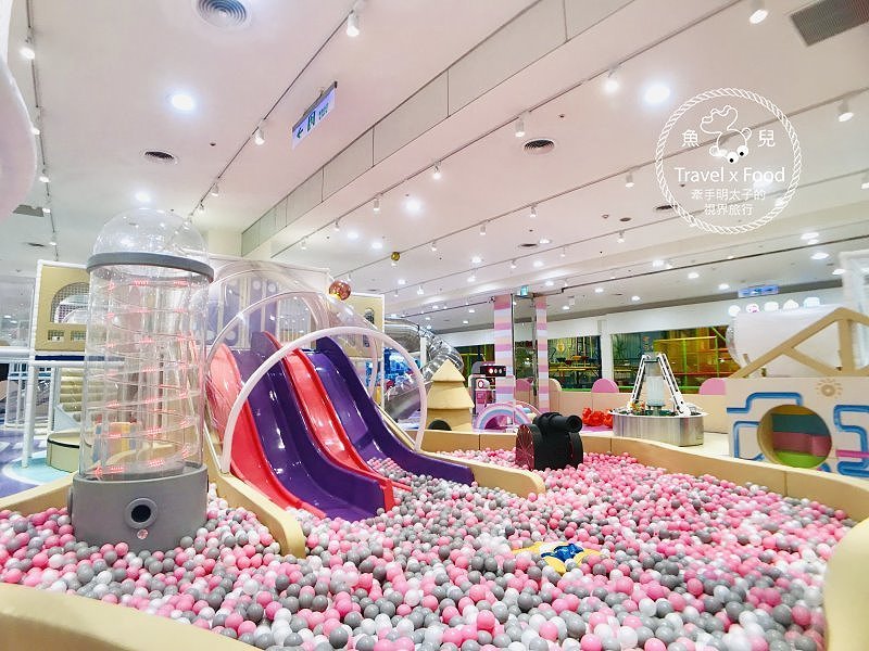 中和環球Kids建築樂園｜聲光科技互動設施，七大主題玩透透～ @魚兒 x 牽手明太子的「視」界旅行