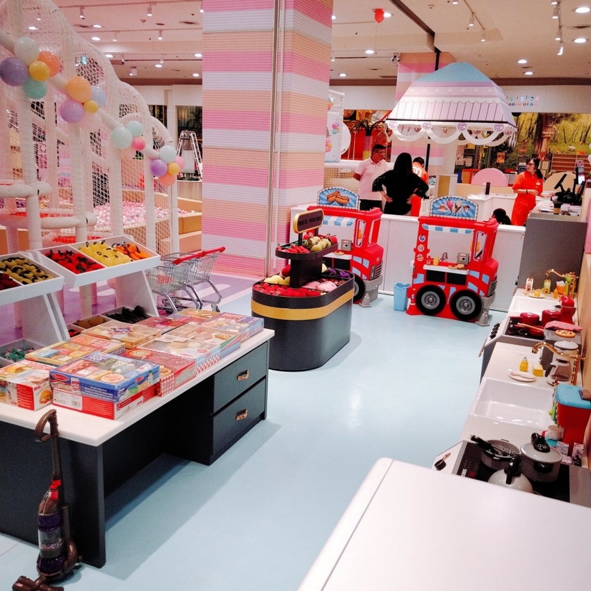 【親子樂園】Kid’s 建築樂園-夢想城體驗館~中和環球購物中心馬卡龍色調室內樂園,七大主題科技互動親子樂園