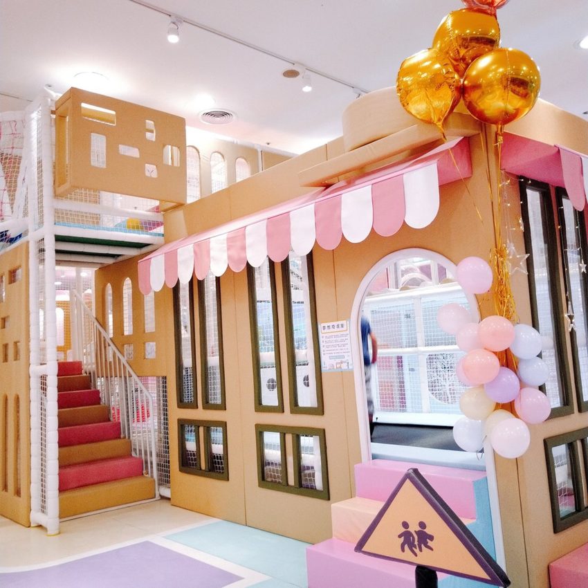 【親子樂園】Kid’s 建築樂園-夢想城體驗館~中和環球購物中心馬卡龍色調室內樂園,七大主題科技互動親子樂園
