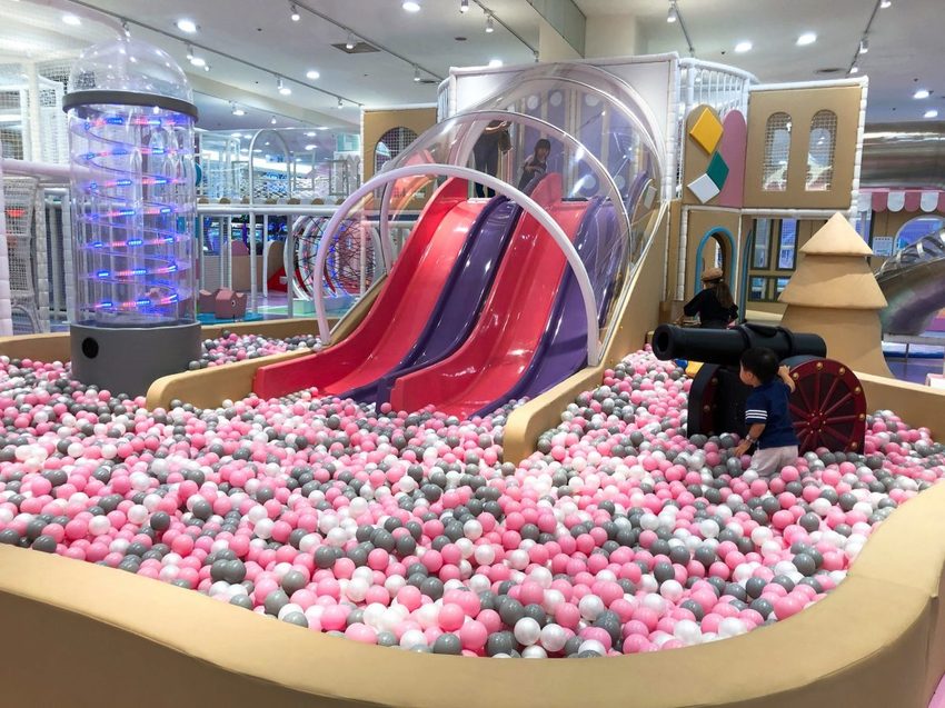 【親子樂園】Kid’s 建築樂園-夢想城體驗館~中和環球購物中心馬卡龍色調室內樂園,七大主題科技互動親子樂園