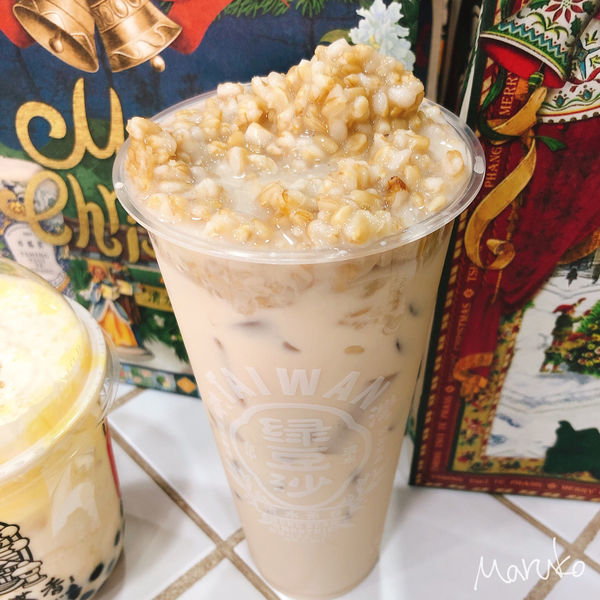 竹南 < 清水茶香 > 流心奶黃啵啵奶,綠豆沙,台灣特色飲品介紹  2019.12.15