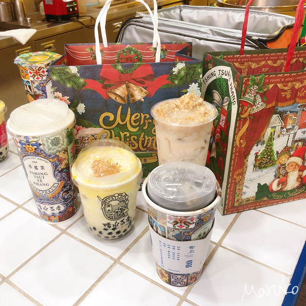 竹南 < 清水茶香 > 流心奶黃啵啵奶,綠豆沙,台灣特色飲品介紹  2019.12.15