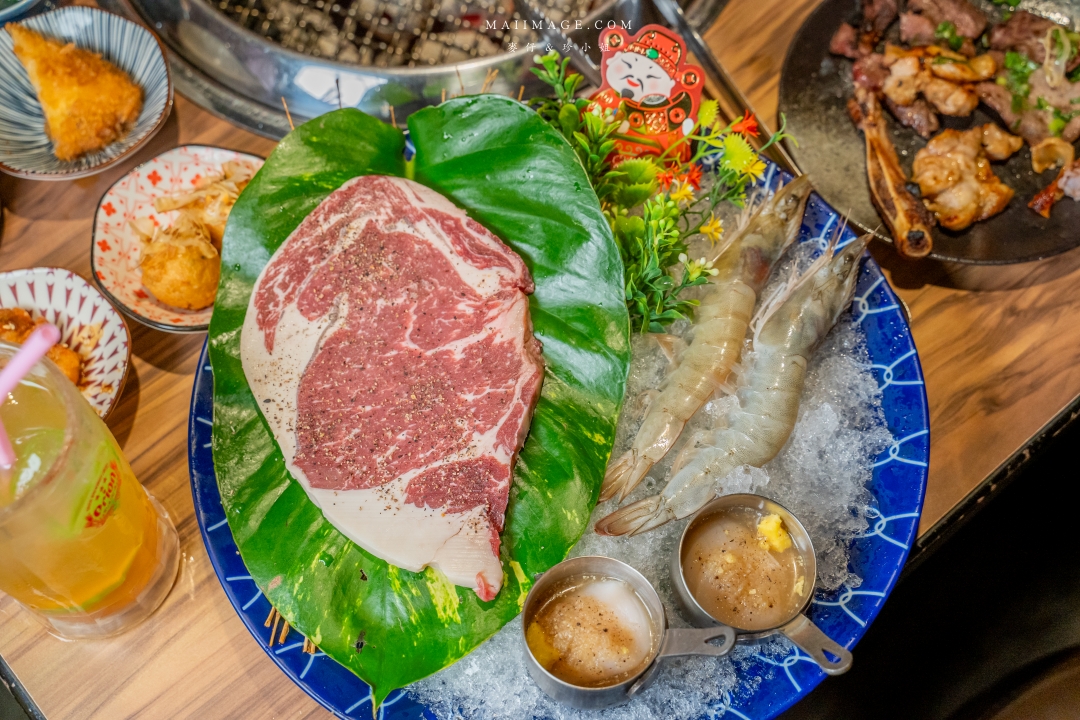 基隆狸小路燒肉25年老字號炭火燒肉!A5和牛海鮮套餐~基隆夜市旁享高品質肉品