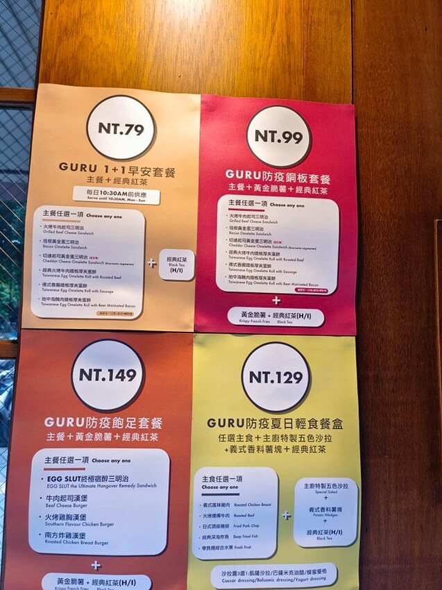 【新北.中和】永安市場站早午餐推薦。GURU HOUSE PARK NO.4早午餐+英式風格餐酒館