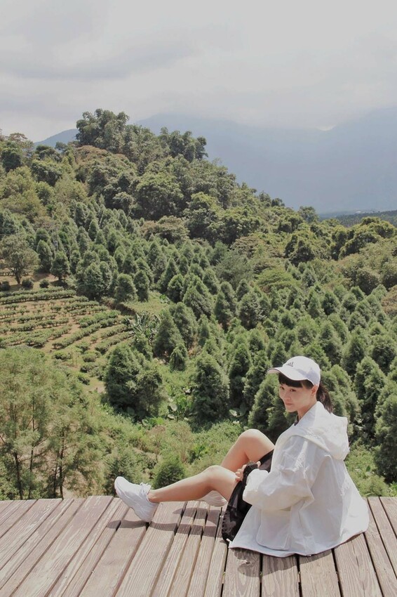 鹿篙咖啡莊園環抱魚池鄉茶園景觀咖啡廳，氣勢茶山讓人心曠神怡