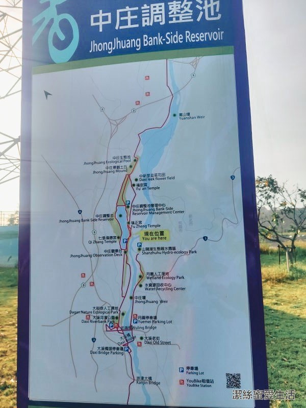 中庄調整池 平面圖 中庄調整池 平面圖