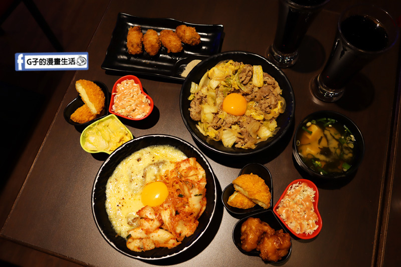 新丼-板橋新埔站.三猿廣場.平價丼飯店.起司瀑布韓美新丼.黃金泡菜丼.炸牡蠣