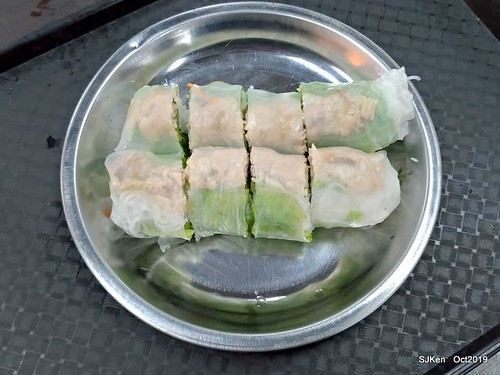 Vietnamese noodle & spring rolls at Nanman traditional market, Taipei, Taiwan, Oct 17, 2019