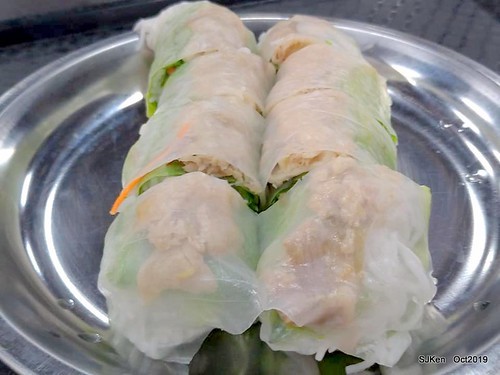 Vietnamese noodle & spring rolls at Nanman traditional market, Taipei, Taiwan, Oct 17, 2019