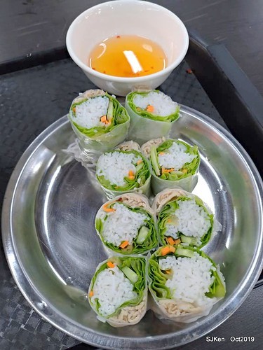 Vietnamese noodle & spring rolls at Nanman traditional market, Taipei, Taiwan, Oct 17, 2019