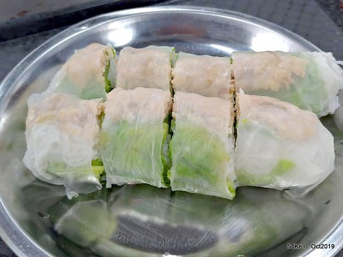 Vietnamese noodle & spring rolls at Nanman traditional market, Taipei, Taiwan, Oct 17, 2019