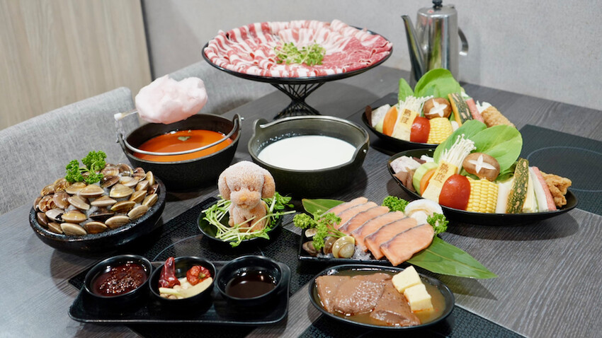 [林口美食] 熟度精緻鍋物 林口中正店｜高CP值浮誇大肉盤／必點棉花糖叻沙湯＆熔岩瀑布起司牛奶鍋！
