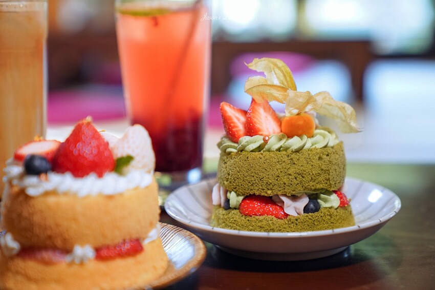 【南投埔里|美食】築樂珈琲。預約制日式庭院全榻榻米用餐空間,下午茶浮誇戚風蛋糕