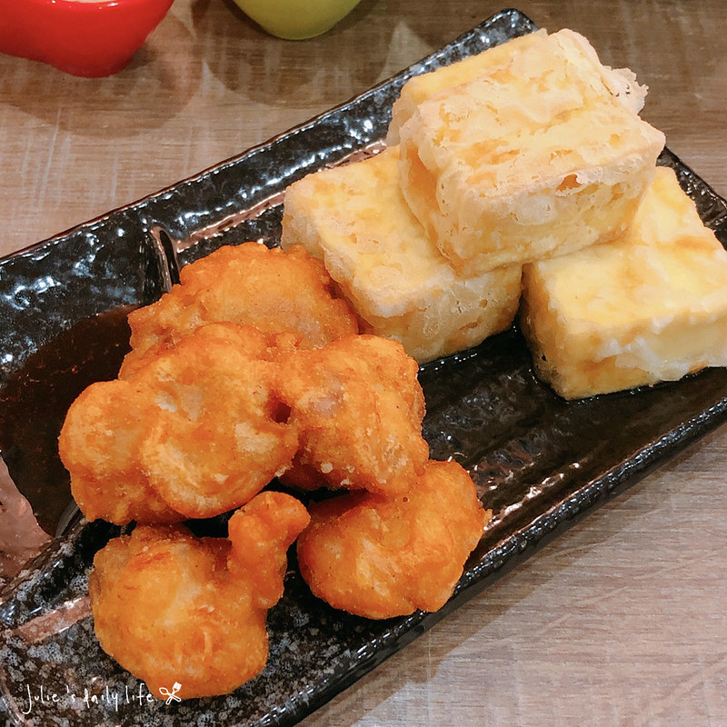 丼飯,味增湯,單點,外送,套餐,平價丼飯,新丼,新丼桃園,桃園中正店,桃園市,炸物,起司瀑布 @跟著Julie一起走吧