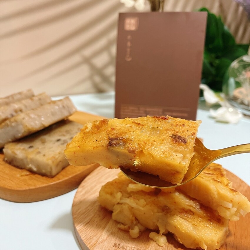 宅配美食蘿蔔糕推薦—木木言己蘿蔔糕，真材實料口口紮實好吃不膩，每個家庭都必備的小點