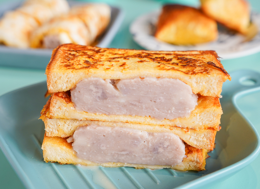 [高雄三民美食]原味輕食早餐-超爆餡~芋泥蛋餅x芋泥法國吐司!巷弄隱藏版手作三明治早午餐 - 美食好芃友