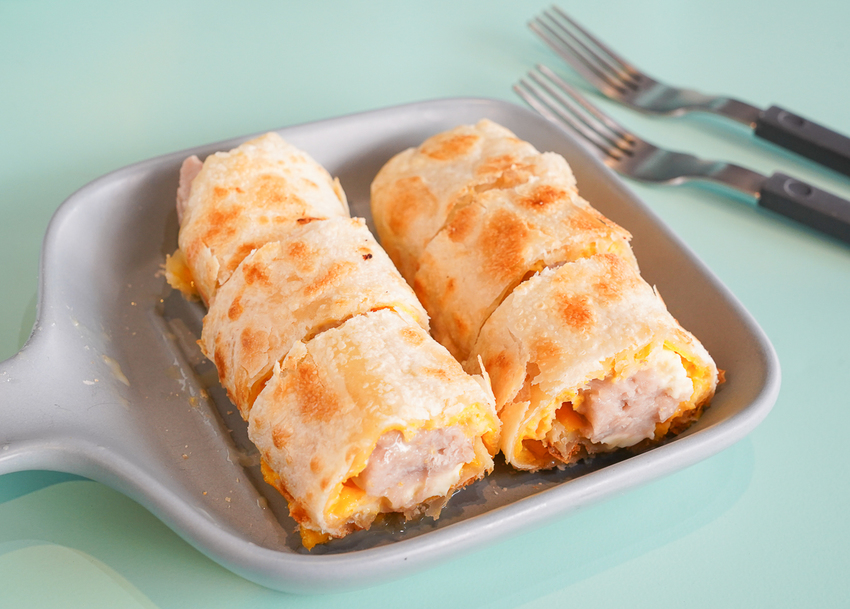 [高雄三民美食]原味輕食早餐-超爆餡~芋泥蛋餅x芋泥法國吐司!巷弄隱藏版手作三明治早午餐 - 美食好芃友