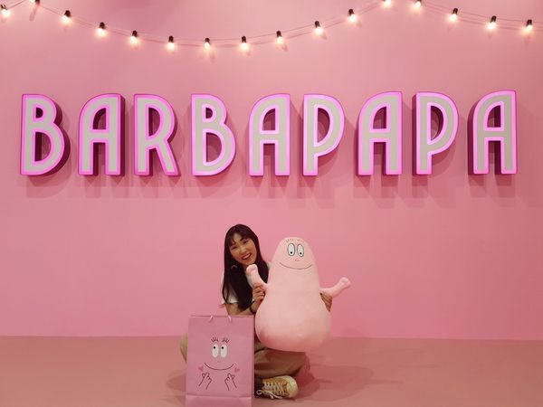 Lea 造訪泡泡先生粉愛變繽紛特展