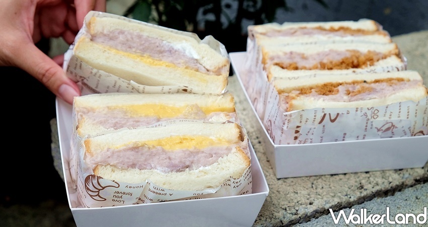 麥貳工作坊「酪梨布丁奶酪戚風盒、芋泥鹹蛋黃奶霜捲」 / WalkerLand窩客島整理提供 未經許可不可轉載