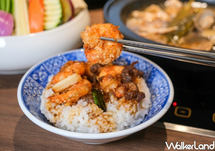 ▲萬客什鍋熟食古早味「蝦滷飯」 / WalkerLand窩客島 鄭雅之 拍攝