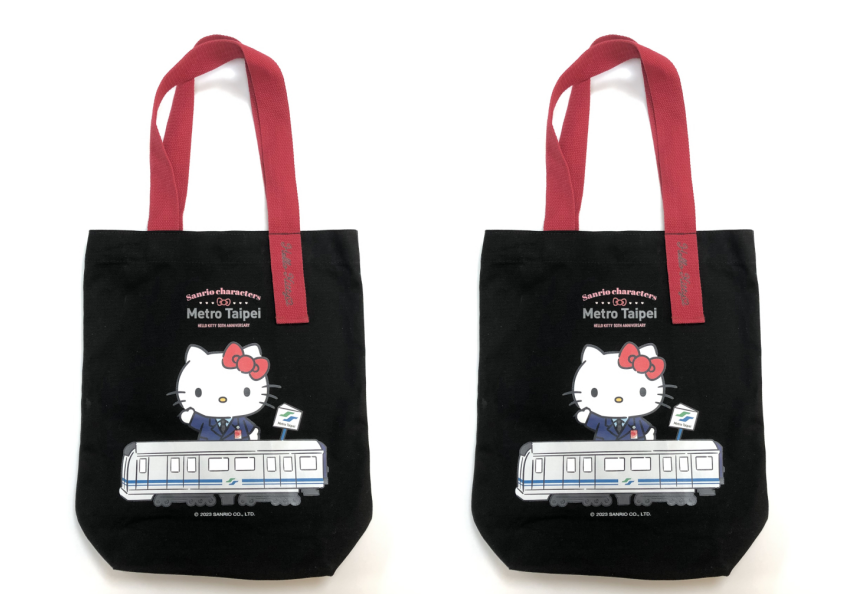 台北捷運Ｘ三麗鷗聯名HELLO KITTY紀念布袋/ WalkerLand窩客島整理提供 未經許可不可轉載