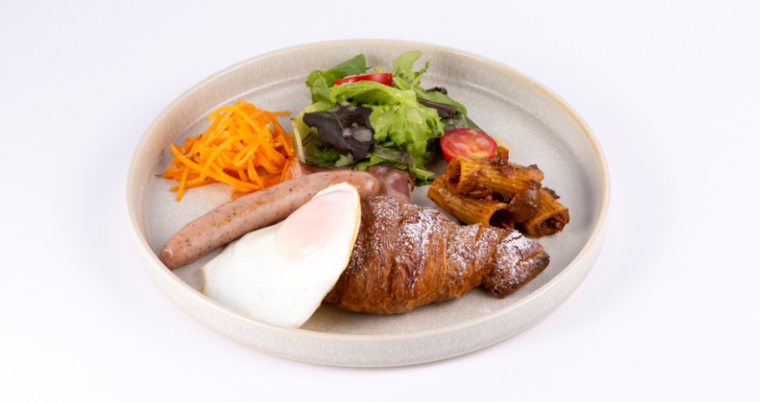 法式吐司與香腸蛋套餐