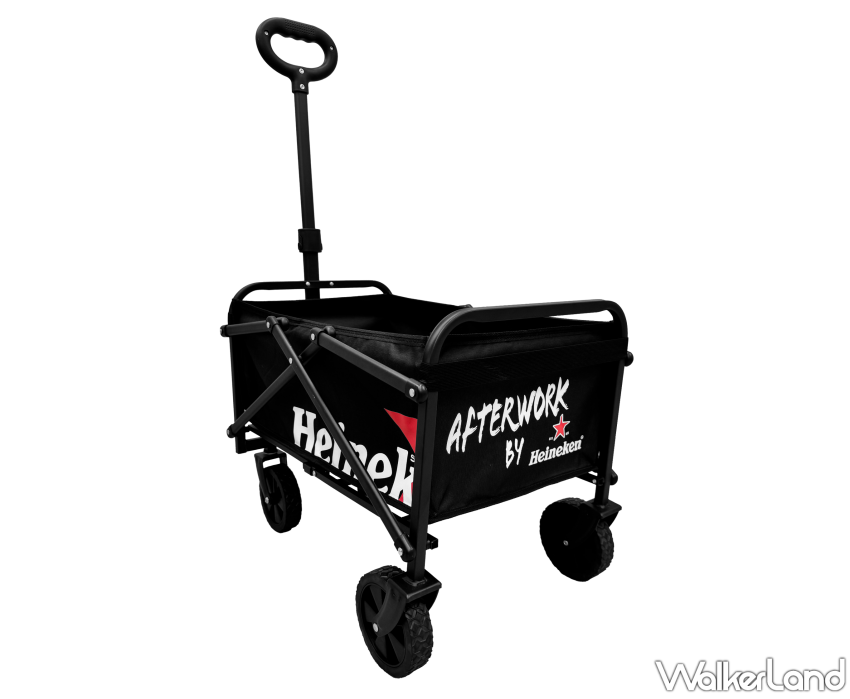 中秋烤肉趴「海尼根戶外摺疊手拉車」很實用，海尼根「經典貨櫃收納」喝出中秋新海量。