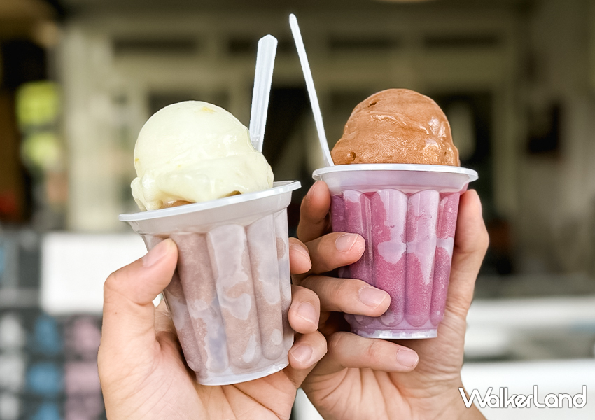 七堵車站小吃推薦「電動綿綿冰」3球只要50元/ WalkerLand窩客島整理提供 未經許可不可轉載。