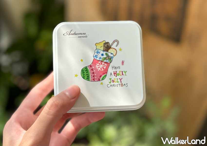 台南可麗露專賣店「Autumn canelé」聖誕節造型手繪鐵盒超可愛 / WalkerLand窩客島整理提供