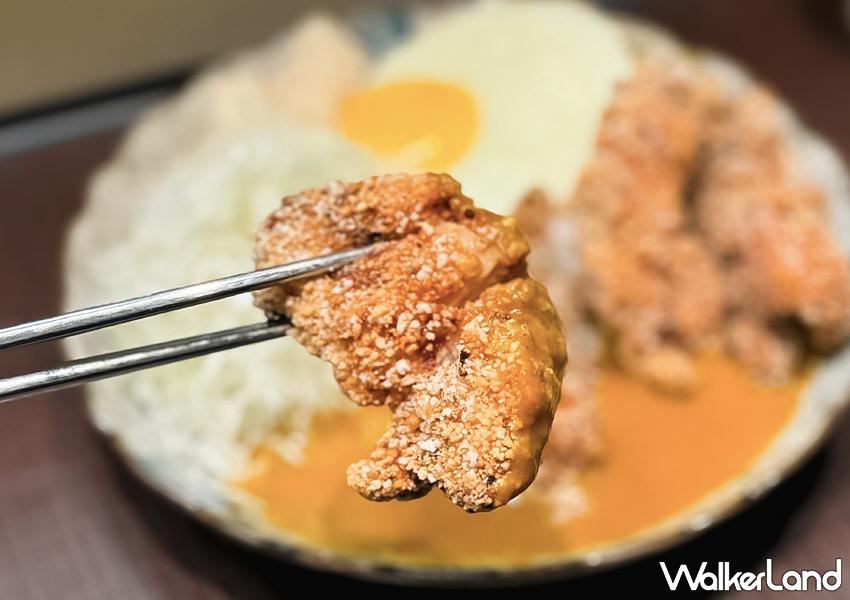 ▲▼南港車站美食「實話咖哩」推薦菜單：日式唐揚雞咖哩飯 $185 / WalkerLand窩客島編輯 蕭芷琳 拍攝​
