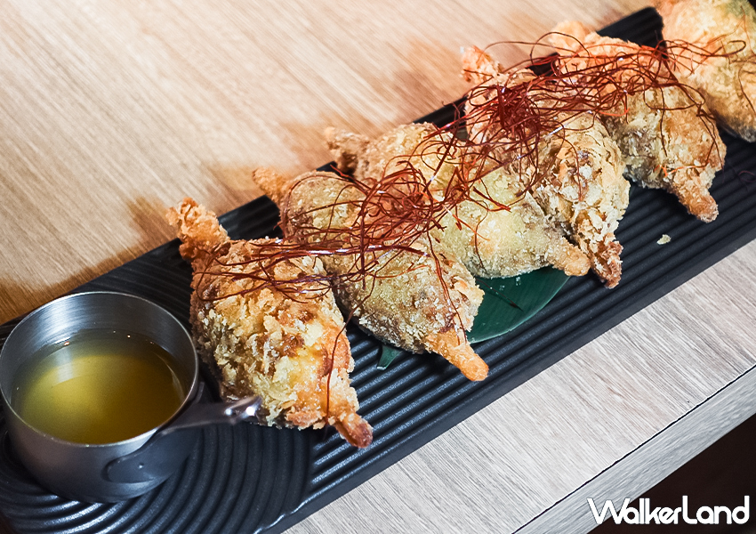 ▲▼大巨蛋美食「ABV南洋餐酒館」推薦菜單:甘蔗蝦、越式生春捲 / WalkerLand窩客島 蕭芷琳 拍攝 ▲▼大巨蛋美食「ABV南洋餐酒館」推薦菜單:甘蔗蝦、越式生春捲 / WalkerLand窩客島 蕭芷琳 拍攝